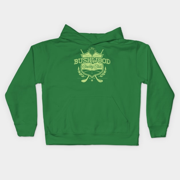 Bushwood Country Club Kids Hoodie by MindsparkCreative